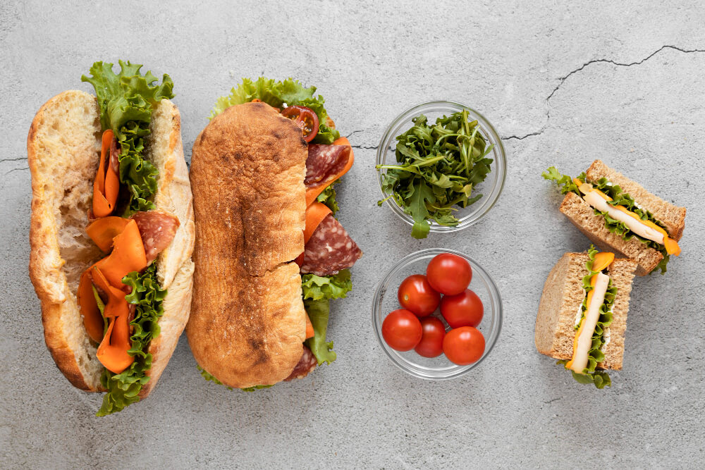 sandwich wraps and subs